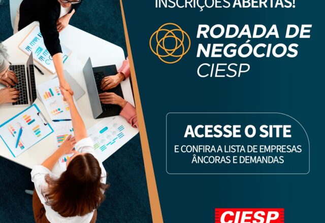 Rodada de Negócios do Ciesp Araraquara está com inscrições abertas para empresas da cidade e região