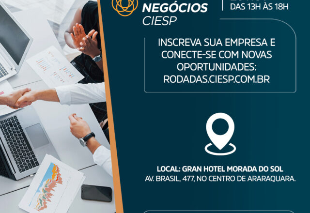 Rodada de Negócios do Ciesp está com inscrições abertas para empresas da região