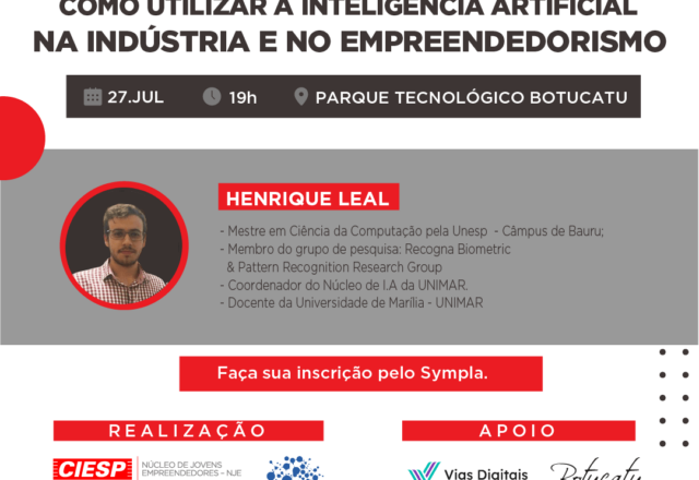 Ciesp Botucatu e Parque Tecnológico promovem palestra sobre Inteligência Artificial para negócios