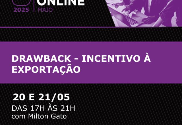 Curso Online: Drawback – Incentivo à Exportação