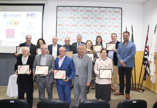 CIESP SBC homenageia empresas aniversariantes de maio e junho