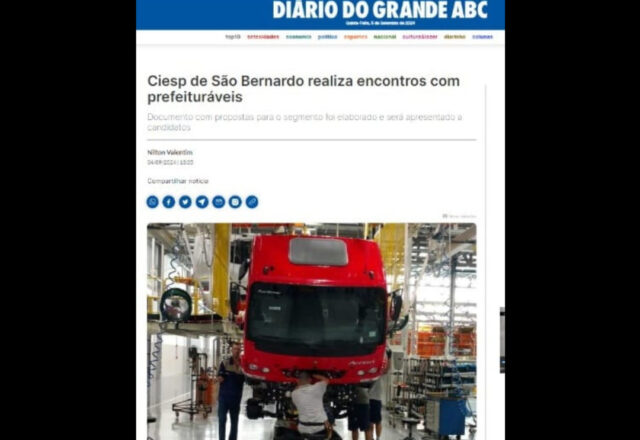 Ciesp de São Bernardo realiza encontros com prefeituráveis