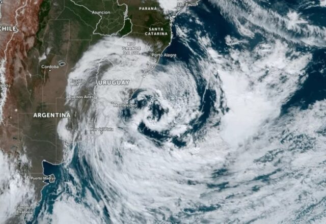 Novo ciclone extratropical se forma nesta semana e afeta Sul do país