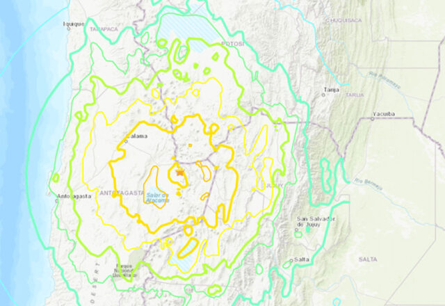 Terremoto de magnitude 7,3 atinge norte do Chile…